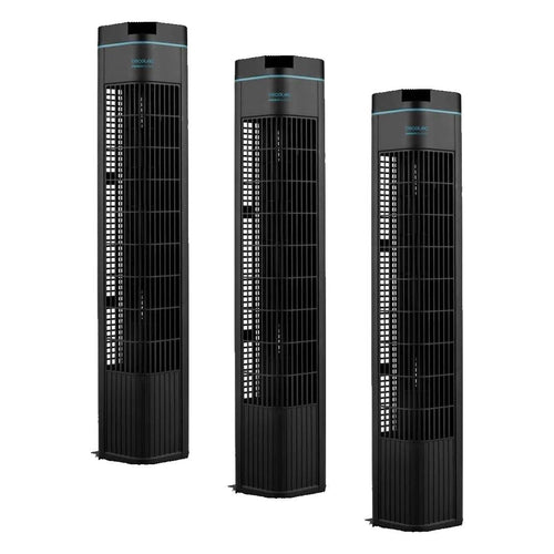 3 ventilateurs CECOLEC Colonne Silencieux 3 Vitesses 90º (lot)