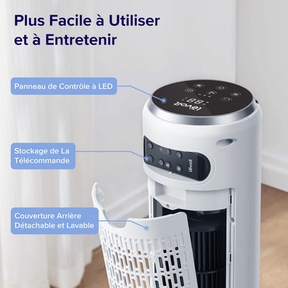 Ventilateur LEVOLT Colonne Silencieux 5 Vitesses 90°